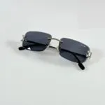 Premium Silver Rectangle Sunglasses (3)