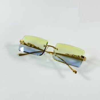 Gold Green Blue Fashion Sunglasses Premium Style