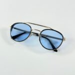Gold Blue Sunglasses – Coastal Luxe Style (3)