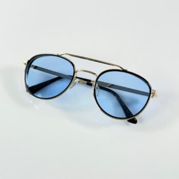 Gold Blue Sunglasses – Coastal Luxe Style