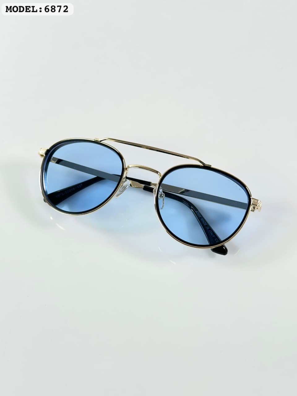 Gold Blue Sunglasses – Coastal Luxe Style (3) Gold Blue Sunglasses – Coastal Luxe Style