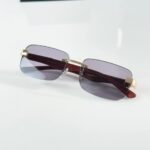 Gold Purple Sunglasses – Regal Statement Style (2)
