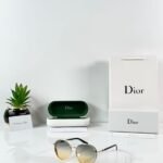 Golden Forest Round Sunglasses – Green Gradient Metal Eyewear (3)