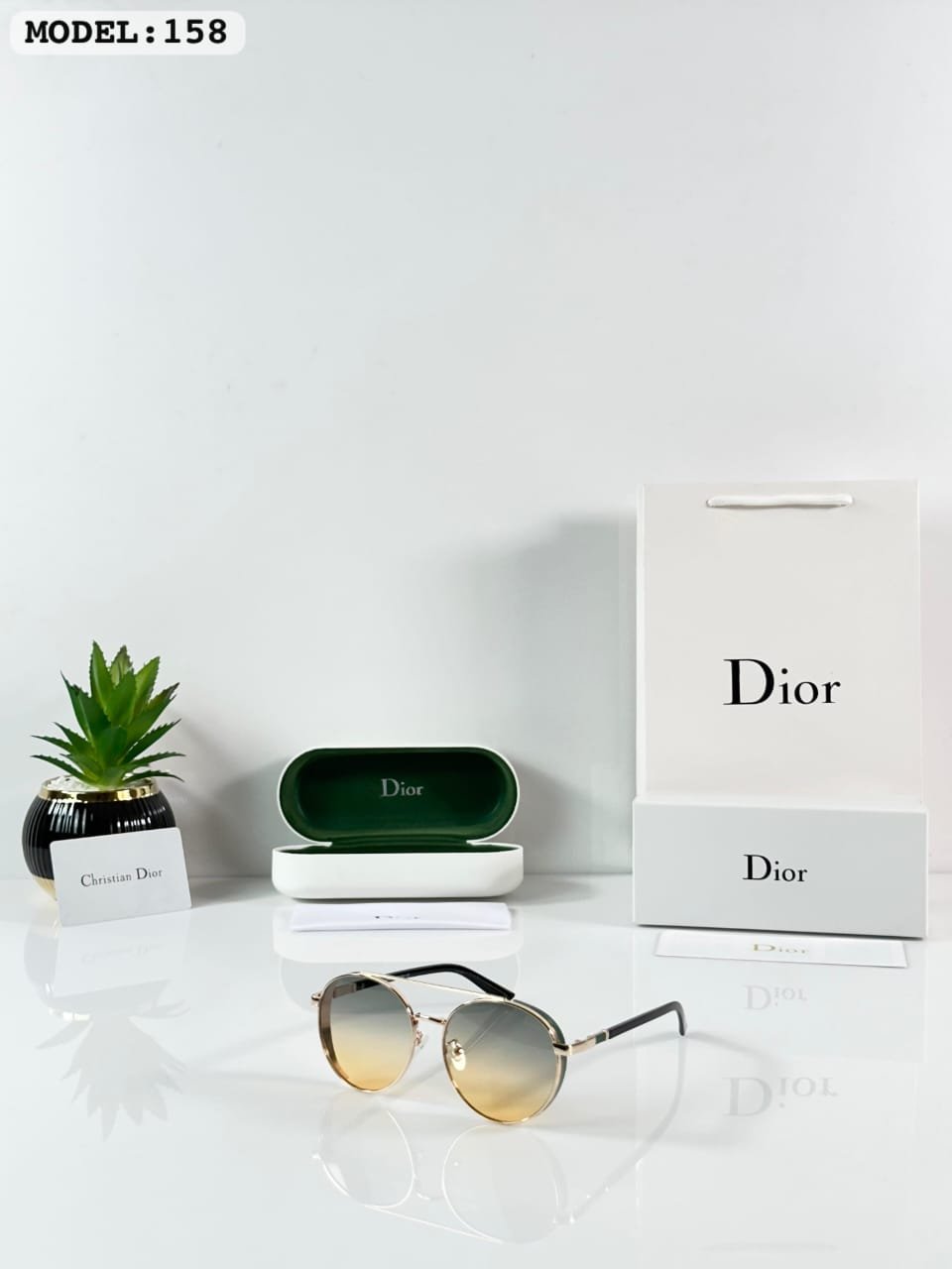 Golden Forest Round Sunglasses – Green Gradient Metal Eyewear (1) Golden Forest Round Sunglasses – Green Gradient Metal Eyewear