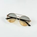 Golden Forest Round Sunglasses – Green Gradient Metal Eyewear (3)