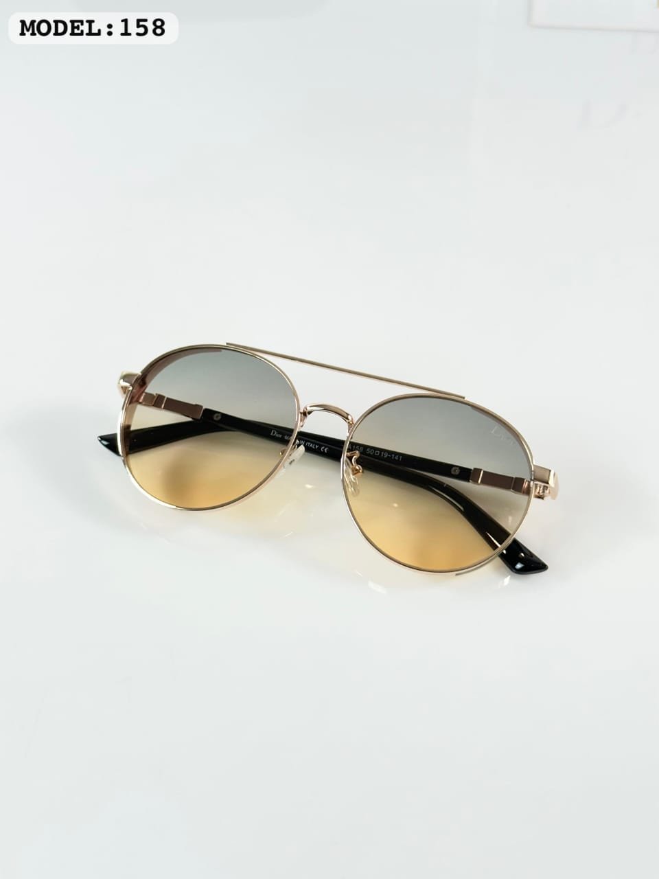 Golden Forest Round Sunglasses – Green Gradient Metal Eyewear (3) Golden Forest Round Sunglasses – Green Gradient Metal Eyewear
