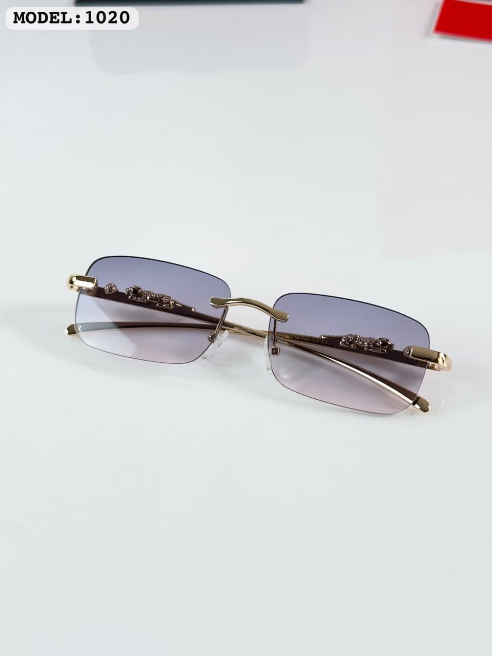 Rose Gold Rimless Eyewear – Pink Tint Luxury Glasses (3) Rose Gold Rimless Eyewear – Pink Tint Luxury Glasses