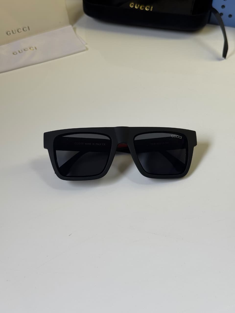 Black Green Accent Shades – Dark Rectangular Eyewear (3) Black Green Accent Shades – Dark Rectangular Eyewear