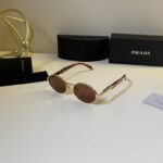 Round Metal Sunglasses – Vintage Brown Style (3)
