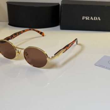 Round Metal Sunglasses – Vintage Brown Style