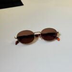 Round Metal Sunglasses – Vintage Brown Style (3)
