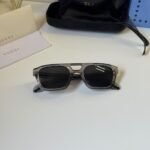 Smoke Grey Transparent Frame – Dark Lens Rectangular Shades (3)