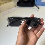 Smoke Grey Transparent Frame – Dark Lens Rectangular Shades (3)