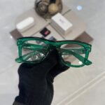 Transparent Green Square Frame Modern Everyday Style (1)