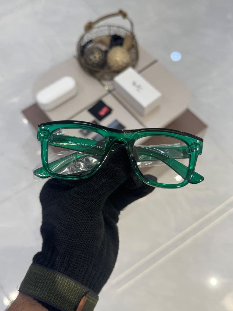 Transparent Green Square Frame Modern Everyday Style (1) transparent green square frame glasses