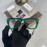 Transparent Green Square Frame Modern Everyday Style (1)