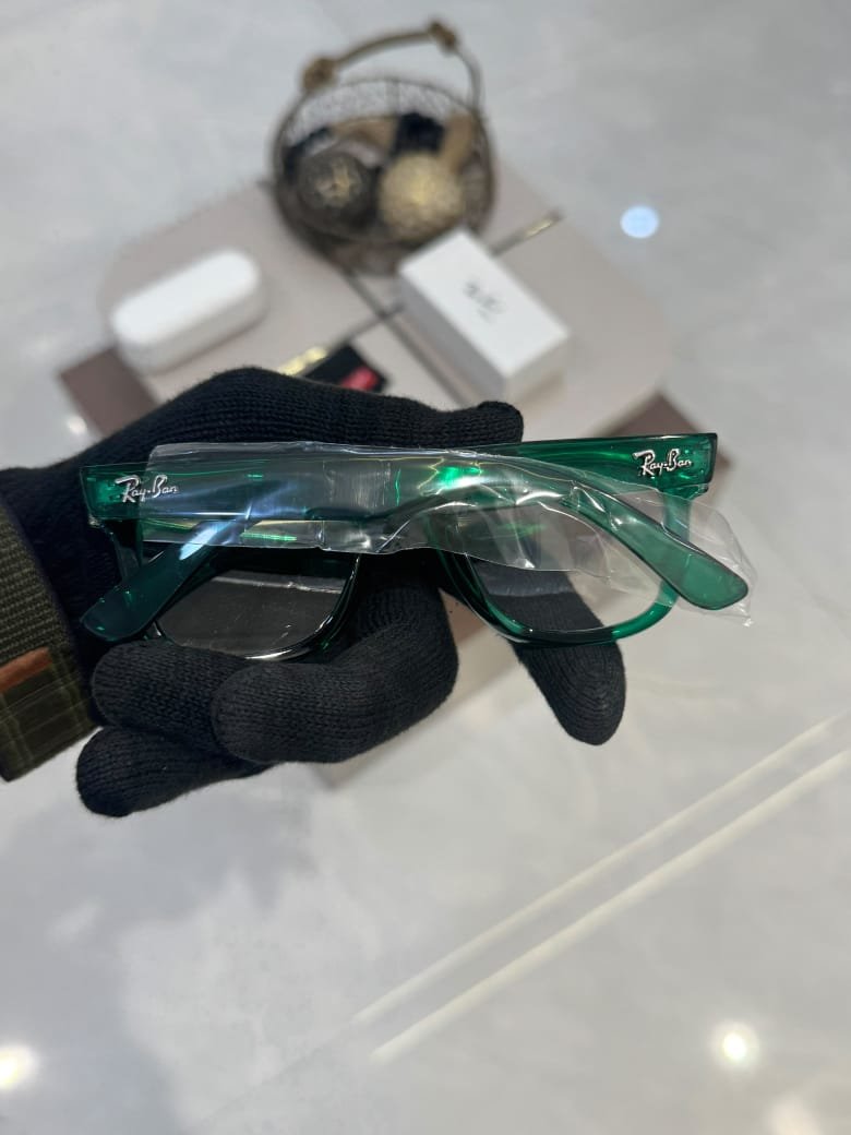 Transparent Green Square Frame Modern Everyday Style (4) transparent green square frame glasses
