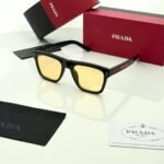 Black Frame Sunglasses – Yellow Tint Lenses (4)