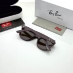 Brown Rectangle Sunglasses – Dark Brown Frame with Tinted Lenses (4)