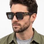 Tortoiseshell Rectangle Sunglasses – Dark Lenses with Bold Brown Frame (3)