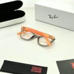 Transparent Grey Eyeglass Frames – Orange Temple Design (4)