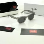 Transparent Grey Sunglasses – Dark Grey Lenses (4)